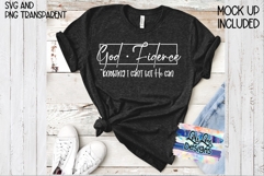 God Fidence Christian religious SVG Sublimation PNG File Product Image 4
