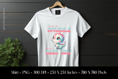 Burn to Sparkle in a Dino way T-Shirt Sublimation Design PNG Product Image 1