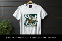 Vintage Cowboy T-Shirt Sublimation Design PNG Product Image 1