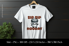 Sip Sip Hooray T-Shirt Sublimation Design PNG Product Image 1