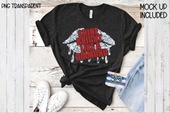 Shine Bright Like a Diamond Dripping Lips glitter PNG Product Image 1