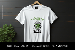 Coffee is My Love T-Shirt Sublimation Design PNG Product Image 1