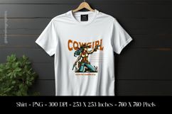 Cowgirl Western T-Shirt Sublimation Design PNG Product Image 1