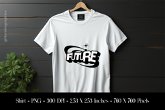 Retro Future T-Shirt Sublimation Design Product Image 1
