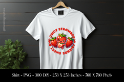 starwberay Juicy And Sweet Friends T-Shirt Sublimation Product Image 1