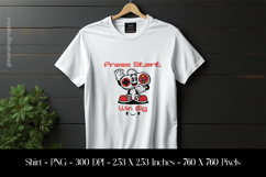 Press Start Win Big T-Shirt Sublimation Design PNG Product Image 1