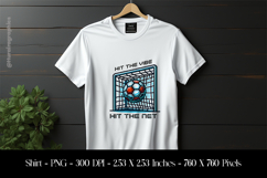 Hit The Vibe Hit The Net T-Shirt Sublimation Design PNG Product Image 1