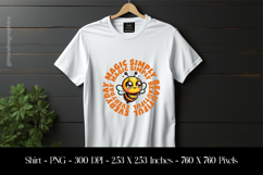 Cute Bee T-Shirt Sublimation Design PNG Product Image 1