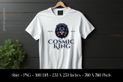 Cosmic King T-Shirt Sublimation Design PNG Product Image 1