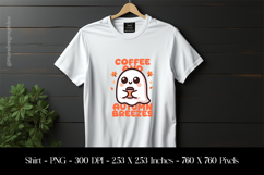 Coffee Seal Boo T-Shirt Sublimation Design PNG Product Image 1