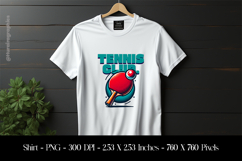 Tennis Club T-Shirt Sublimation Design PNG Product Image 1