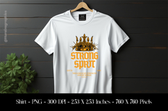Strong Sprit T-Shirt Sublimation Design PNG Product Image 1