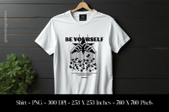 Be Yourself T-Shirt Sublimation Design PNG Product Image 1