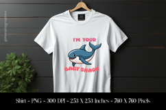 I&#039;M Your Baby Shark T-Shirt Sublimation Design PNG Product Image 1