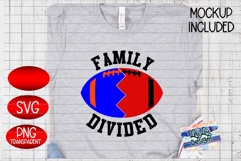 Family Divided Football - SVG - PNG - Sublimation Product Image 1