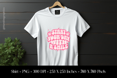 Start Your Day With A Smile T-Shirt Sublimation Design PNG Product Image 1