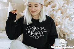 Merry &amp; Bright SVG | Christmas / Winter Design Product Image 2