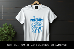 Time Is Precious T-Shirt Sublimation Design PNG Product Image 1