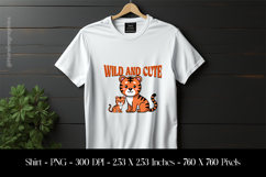 Wild And Cute T-Shirt Sublimation Design PNG Product Image 1