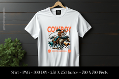 Cowboy Western Rodeo Vintage Style T-Shirt Sublimation Product Image 1
