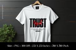 Trust God T-Shirt Sublimation Design PNG Product Image 1