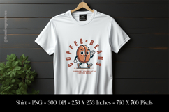 Cool Coffee Beans T-Shirt Sublimation Design PNG Product Image 1