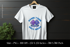 Game Time Game Vibe T-Shirt Sublimation Design PNG Product Image 1