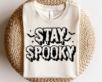 Stay Spooky SVG, Trendy Halloween Woman Shirt, Spooky Season Product Image 3