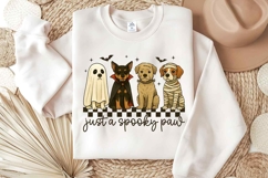 Vintage Dog Halloween png | Just a Spooky Paw png | Dog Mama Product Image 1