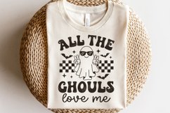 All The Ghouls Love Me SVG PNG | Retro Halloween Boy TShirt Product Image 1