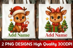 Christmas Reindeer Sack PNG Clipart Bundle | Christmas Bag Product Image 1