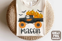Halloween Monster Truck Png | Boy&#039;s Halloween Png Design Product Image 1