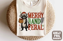 Funny Christmas Raccoon Png | Christmas Santa Raccoon Design Product Image 1