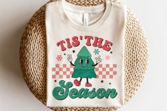Retro Christmas Tree SVG PNG | Groovy Christmas Quote Design Product Image 1