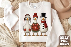 Winter Goose Png | Christmas Goose Sublimation | Snowman Product Image 1