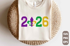2026 Mardi Gras SVG | Fat Tuesday PNG | Mardi Gras T-Shirt Product Image 1