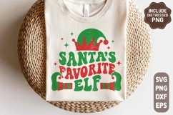 Santa's Favorite Elf SVG, Christmas Svg, Kids Christmas Gift Product Image 1