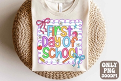 Coquette First Day Of School Png | Preppy Back To School Product Image 1