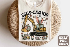 Boy Easter PNG, Eggs-Cavator Png, Easter Excavator Png Product Image 1
