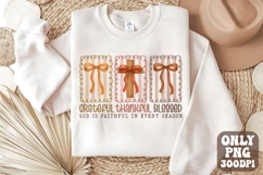 Grateful Thankful Blessed Png | Coquette Fall Season Png Product Image 1