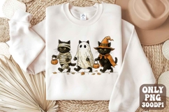 Retro Halloween Spooky Black Cat Png | Retro Halloween Png Product Image 1