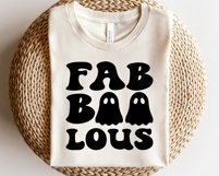 Fab Boo Lous SVG, Spooky Vibes SVG, Retro Halloween T Shirt Product Image 2