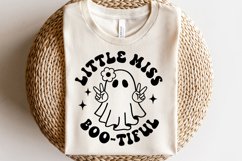 Little Miss Bootiful SVG, Halloween Boo Shirt, Girl Ghost Product Image 2