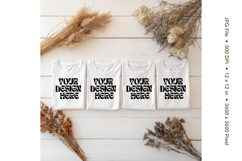White T-shirt Mockups Bella and Canvas Top View Mockups_102 Product Image 1
