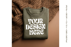 Green T-shirt Mockups Bella and Canvas Top View Mockups_11 Product Image 1