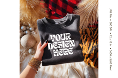 Black T-shirt Mockups Bella and Canvas Top View Mockups_111 Product Image 1