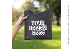 Black T-shirt Mockups Bella and Canvas Top View Mockups_114 Product Image 1