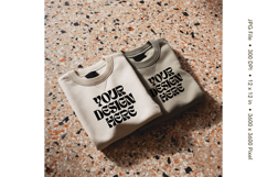 White T-shirt Mockups Bella and Canvas Top View Mockups_13 Product Image 1