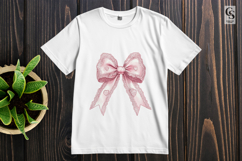 Patterned Fabric Ribbon Bow Clipart Sublimation PNG Product Image 3