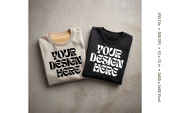 Black T-shirt Mockups Bella and Canvas Top View Mockups_16 Product Image 1
